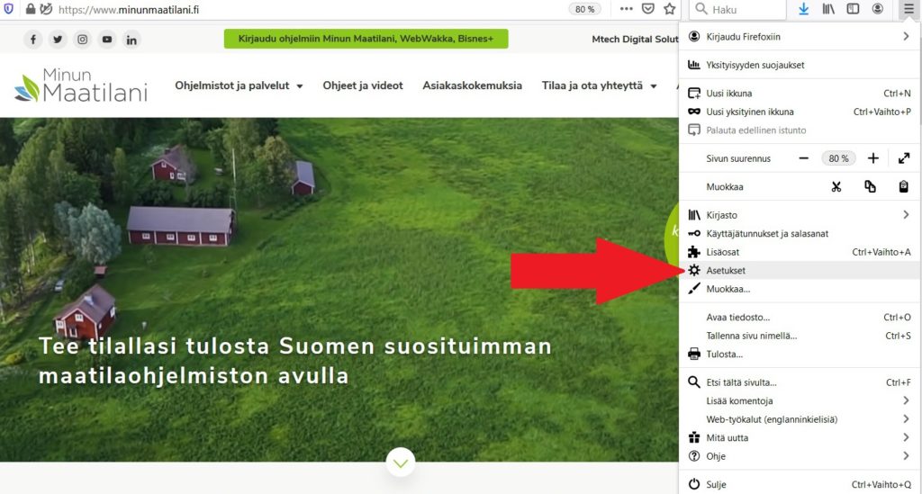 Firefox-selaimen välimuistin tyhjennys