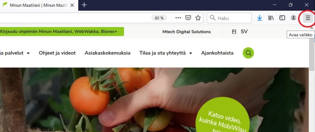 Firefox-selaimen välimuistin tyhjennys