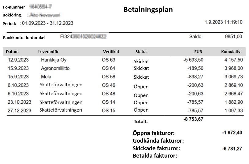 Betalningsplan